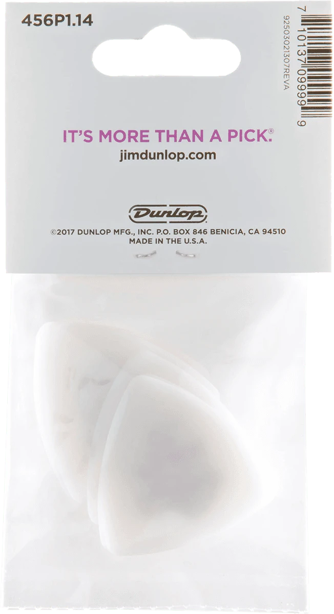 Dunlop Flex white Traingle 1,14mm 12 Stück