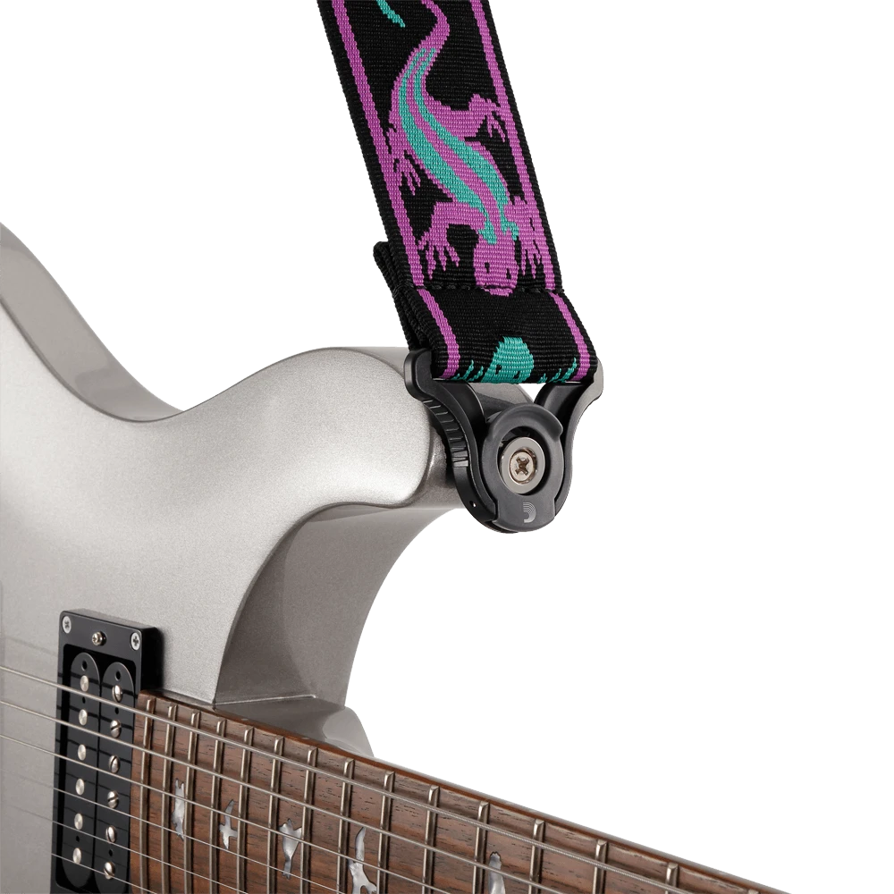 Daddario Auto Lock Echsen grün/violet