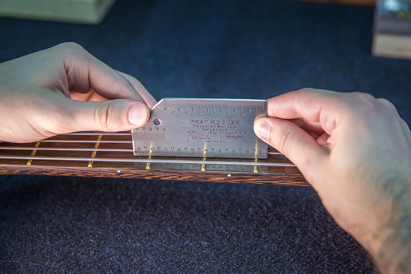 RockCare Fret Rocker - Fret Levelling & Setup Gauge