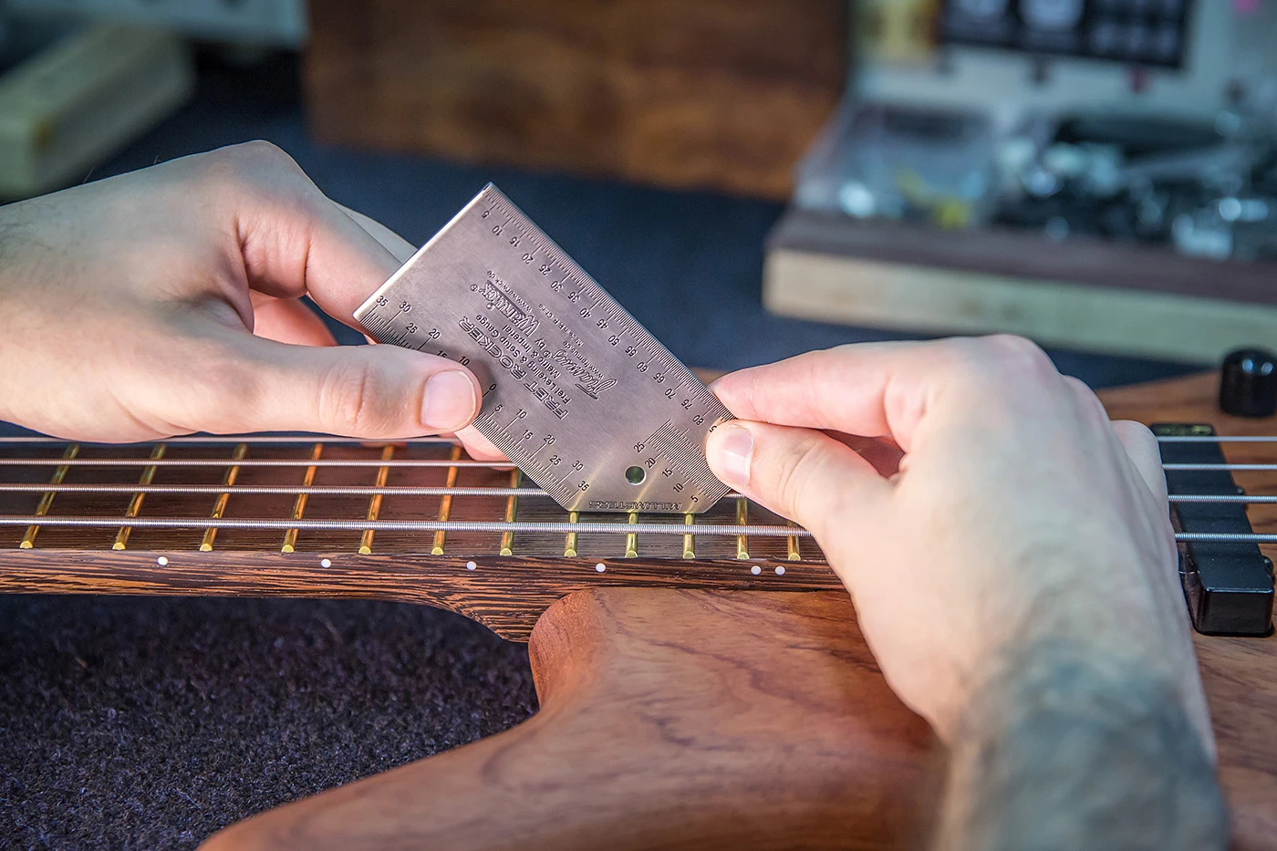 RockCare Fret Rocker - Fret Levelling & Setup Gauge