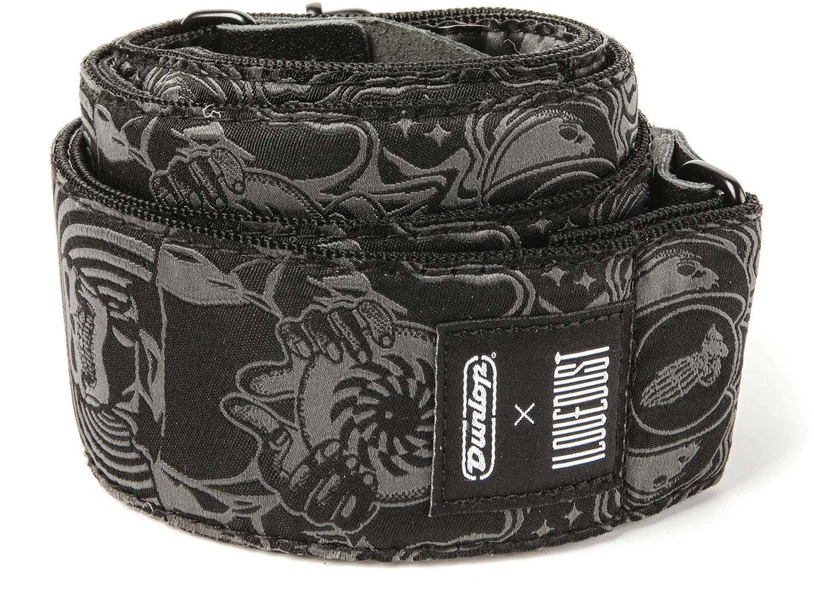 Dunlop Jacquard ILOVEDUST Endless Midnight - Black/White