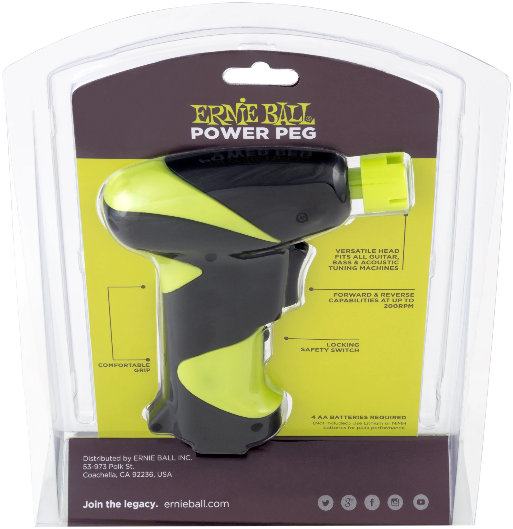 Ernie Ball Power Peg Stringwinder