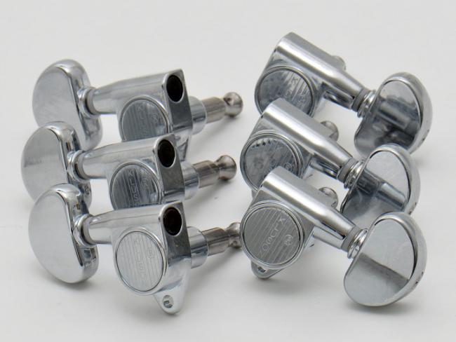 Kluson Mechaniken 3+3 Roundbacks MG33C chrome