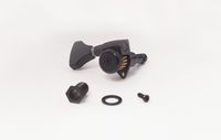 Hipshot Grip-Lock Open Gear Locking Guitar Tuning Machines Black Left