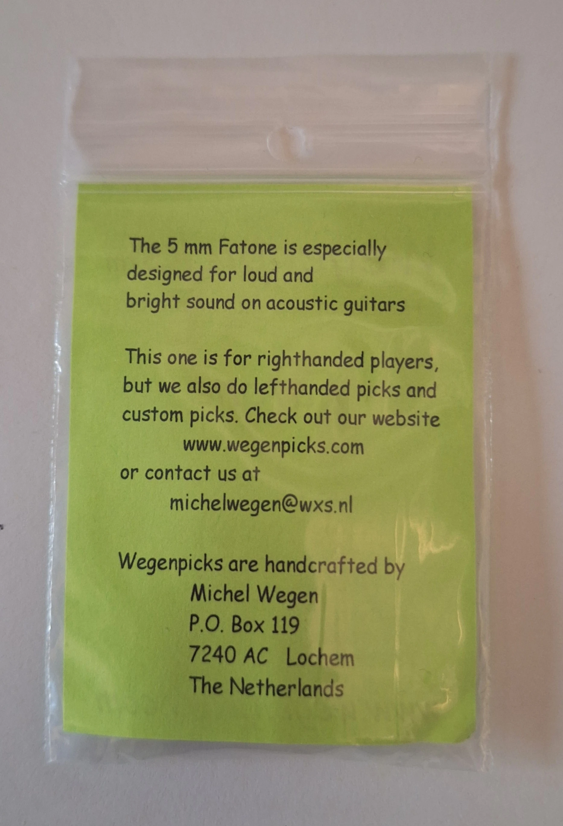 Wegenpicks The Fatone Single Black