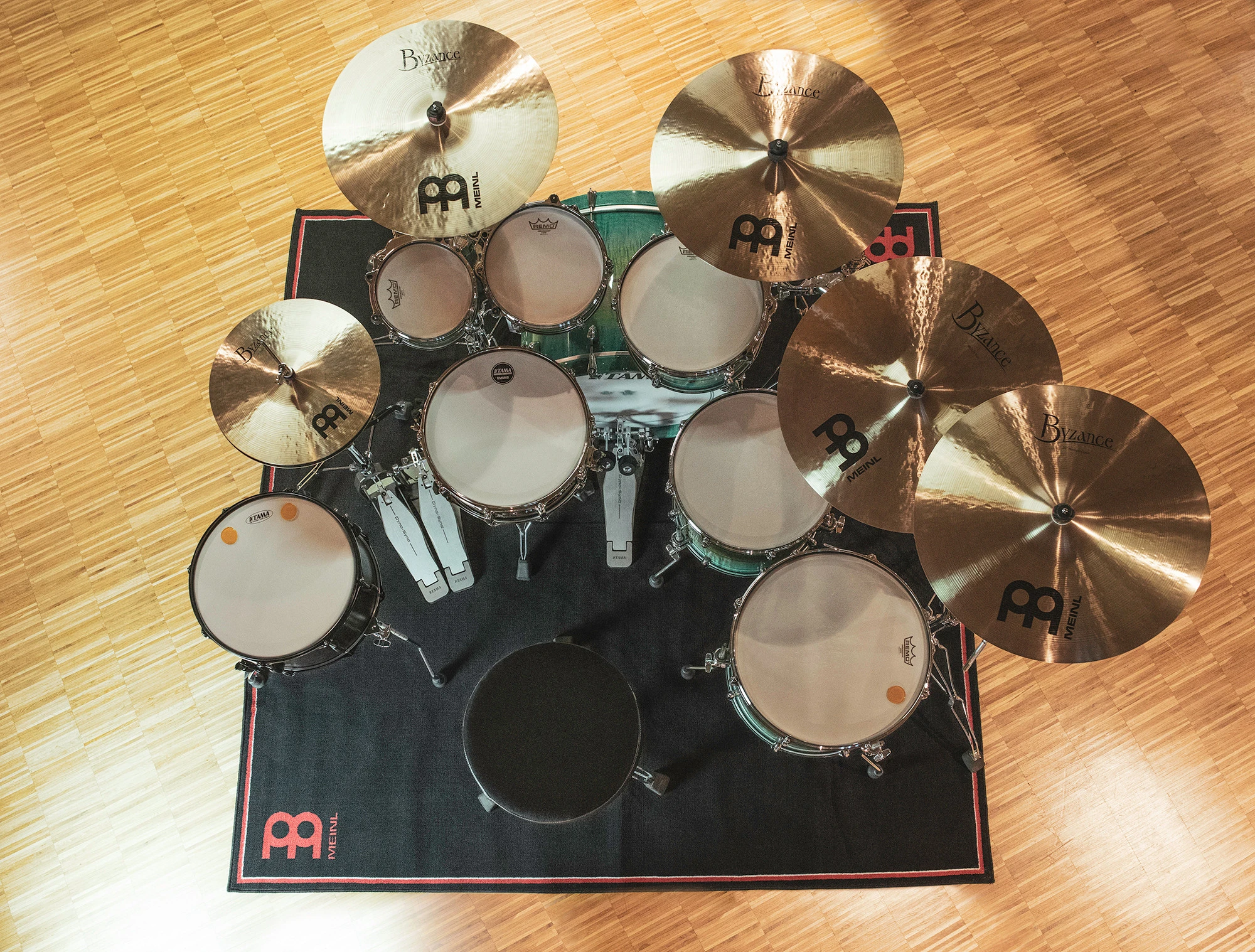 Meinl Drumteppich 200x200 schwarz MDRL-BK